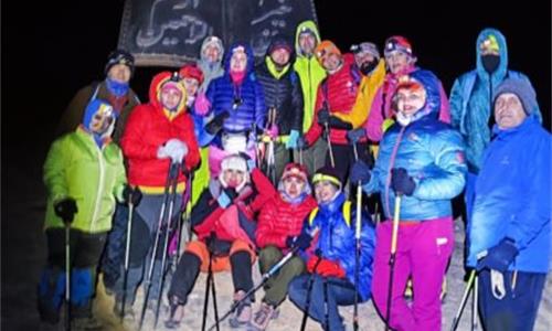 صعود قله شیرکوه یزد